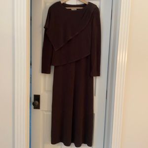 Joseph Ribkoff maxi tank dress with matching asymmetrical top